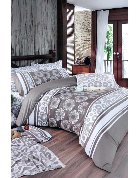 Çift Kişilik Ranforce Nevresim Takımı %100 Pamuklu Harmoni