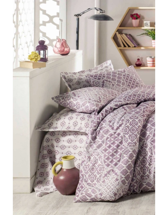 Çift Kişilik Ranforce Nevresim Takımı %100 Pamuklu Zarafet