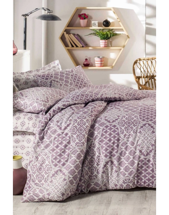 Çift Kişilik Ranforce Nevresim Takımı %100 Pamuklu Zarafet