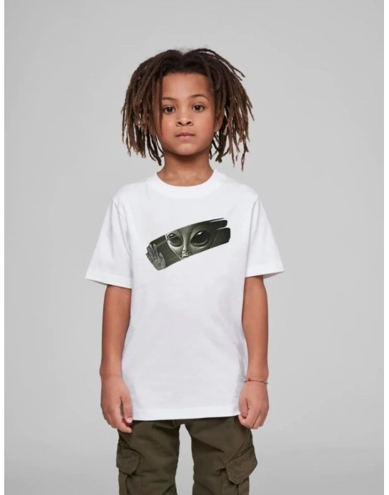 Çocuk   Baskılı T-Shirt - Beyaz