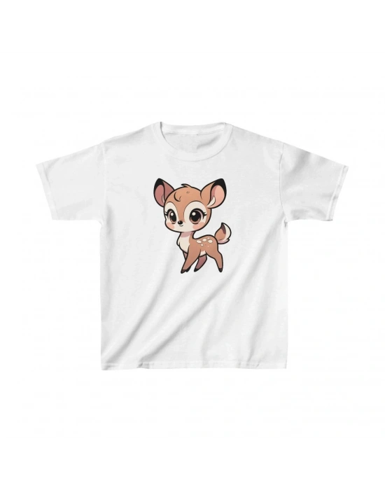 Çocuk Baskılı T-Shirt - Beyaz