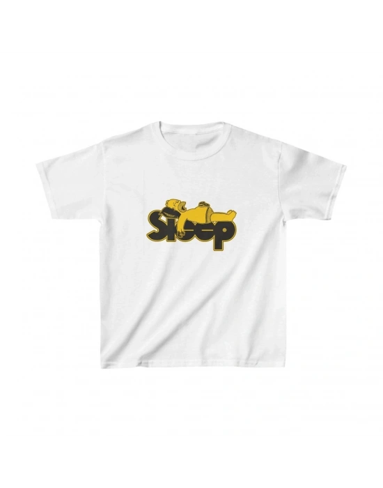 Çocuk Baskılı T-Shirt - Beyaz