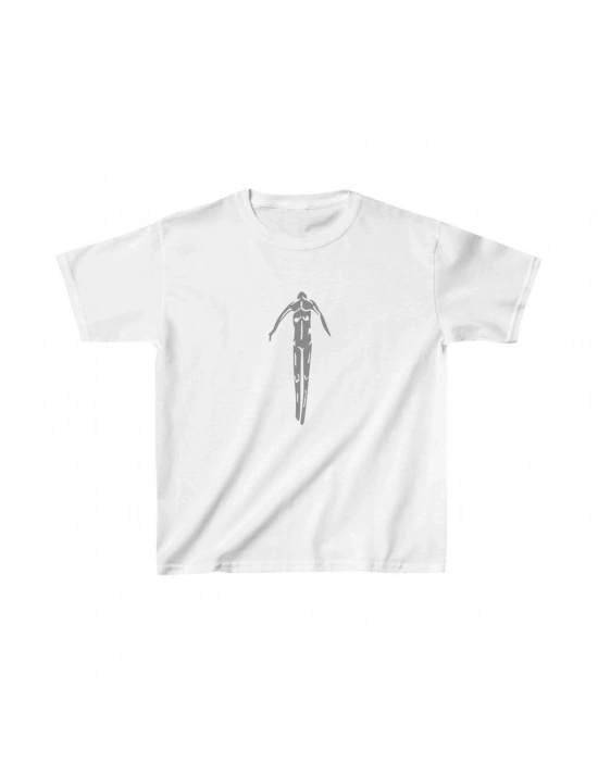 Çocuk Baskılı T-Shirt - Beyaz