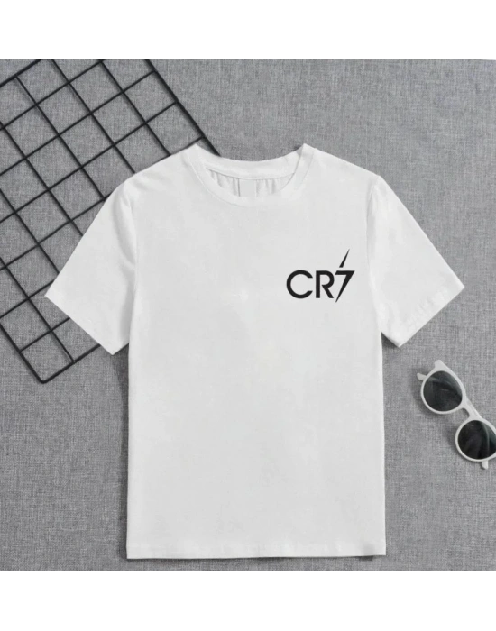 Çocuk Baskılı T-Shirt - Beyaz