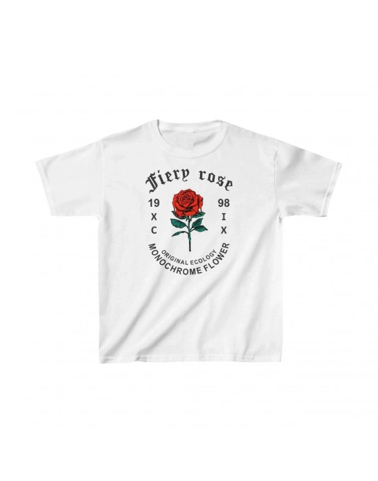 Çocuk   Baskılı T-Shirt - Beyaz