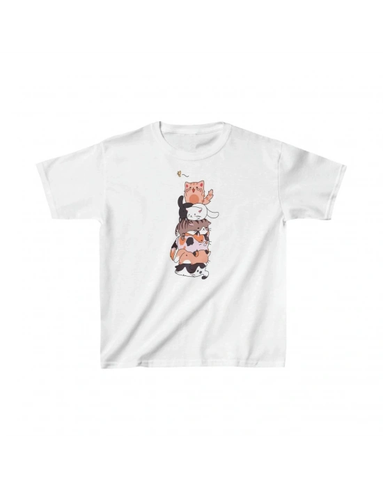 Çocuk   Baskılı T-Shirt - Beyaz