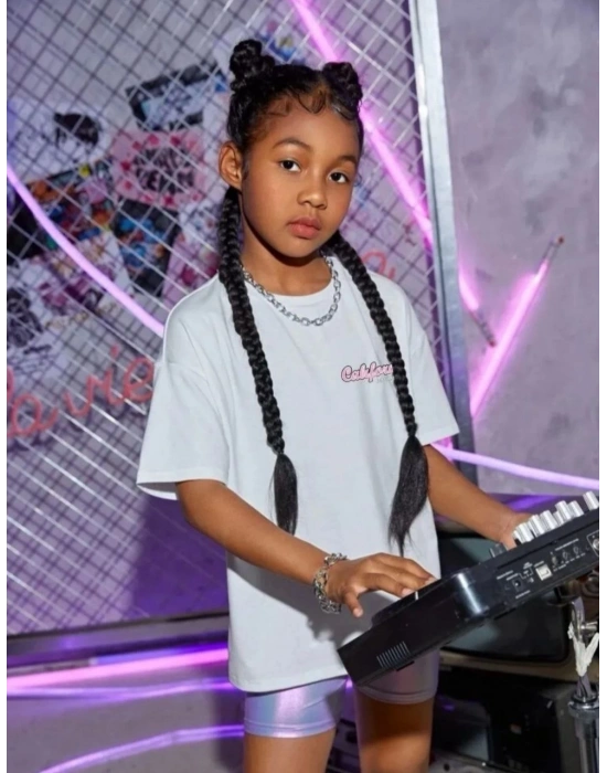 Çocuk   Baskılı T-Shirt - Beyaz