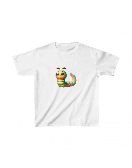 Çocuk Baskılı T-Shirt - Beyaz