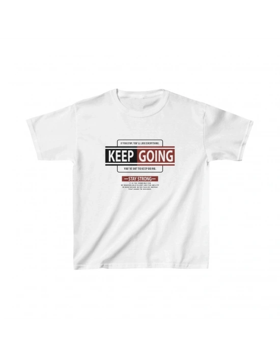 Çocuk Baskılı T-Shirt - Beyaz