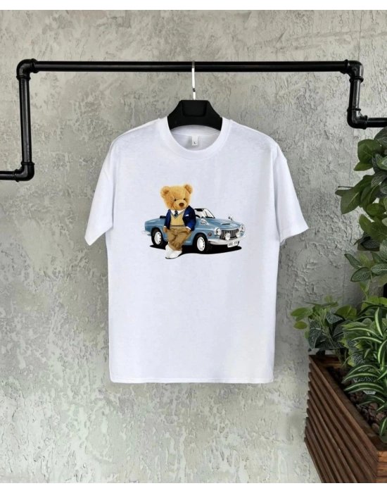 Çocuk Baskılı T-Shirt - Beyaz