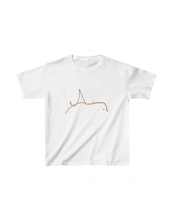 Çocuk Baskılı T-Shirt - Beyaz