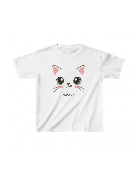 Çocuk Baskılı T-Shirt - Beyaz