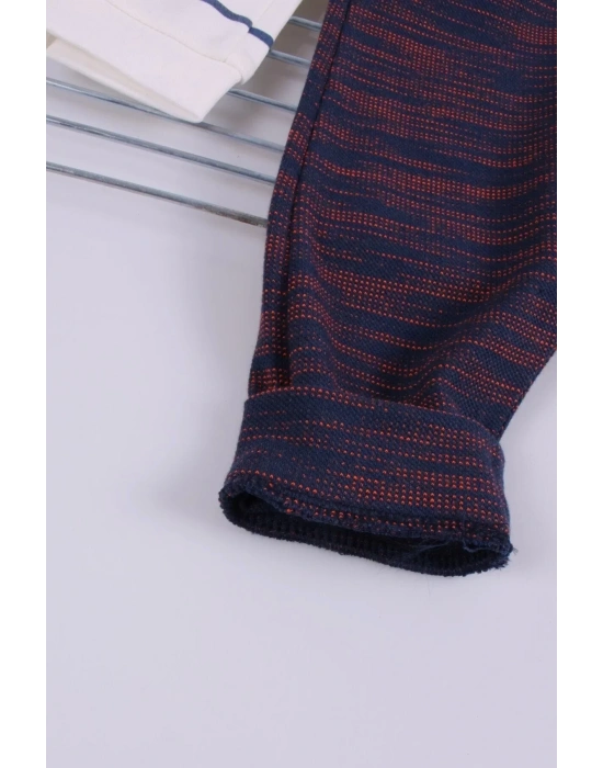 Erkek Bebek Desenli 2li Pantolon 3/12 Ay