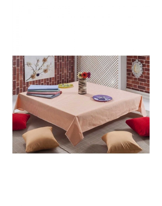 Gözde 170x170 cm. Zefir Desen Üçlü Sofra Bezi / Masa Örtüsü