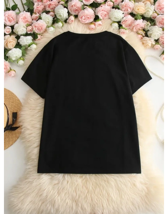 Hi, I dont care. Thanks.Oversize T-shirt - Siyah -