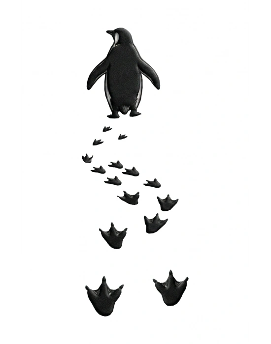 Kadın Nihilist Penguen Temalı Oversize Bisiklet Yaka Tişört - Beyaz