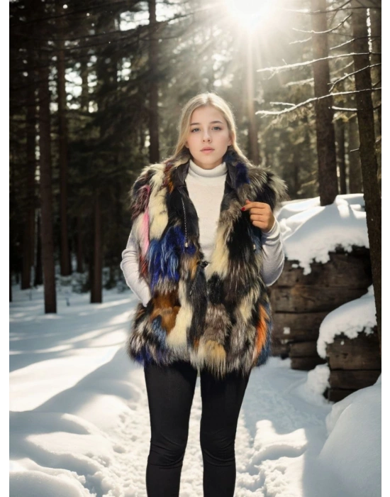 Kolsuz Hakiki Deri Ceket - Siyah