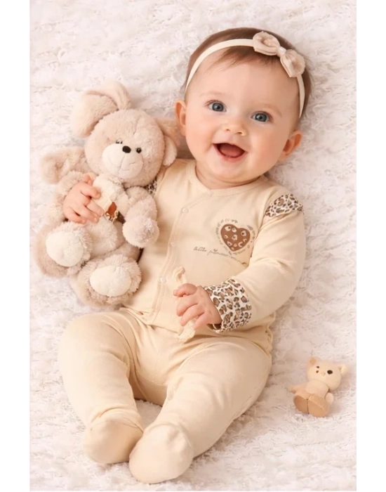 Leopar Desenli 8li Yeni Doğan Seti