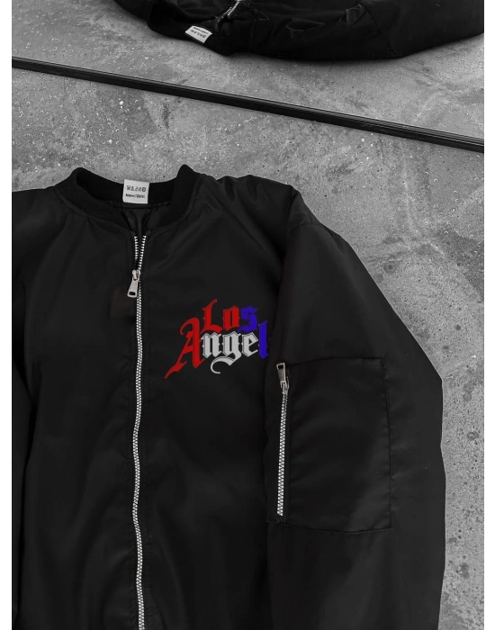 Los Angeles Siyah Bomber Mont –  -