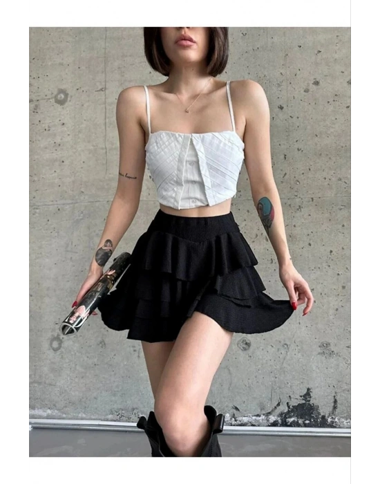 Mykonos Basic Etek - Siyah -