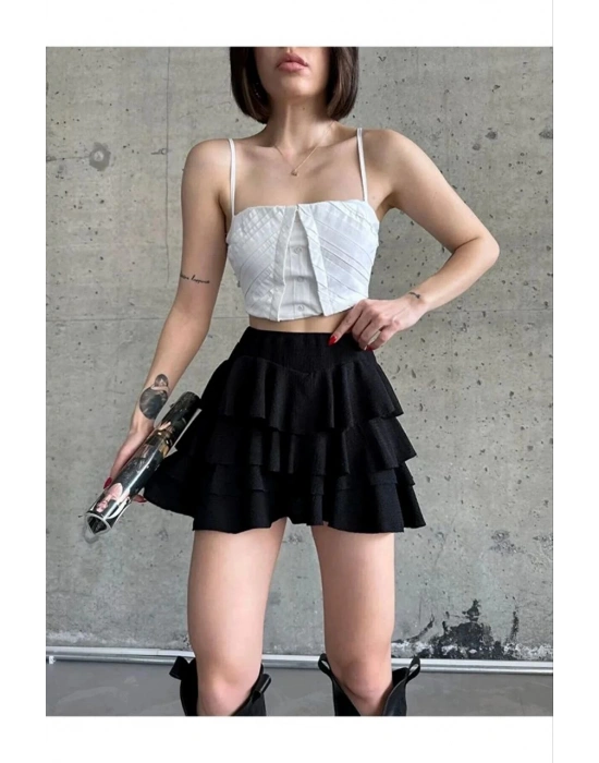 Mykonos Basic Etek - Siyah -