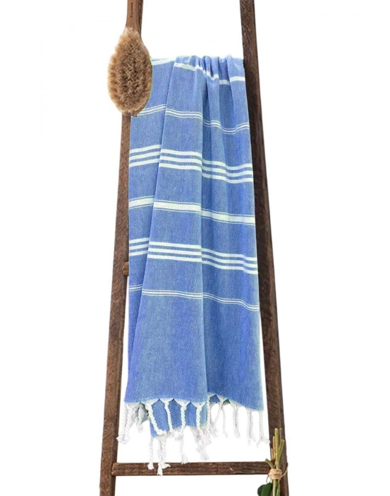 Summer Wind Soft %100 Pamuk Peştemal 100x180 cm Mavi