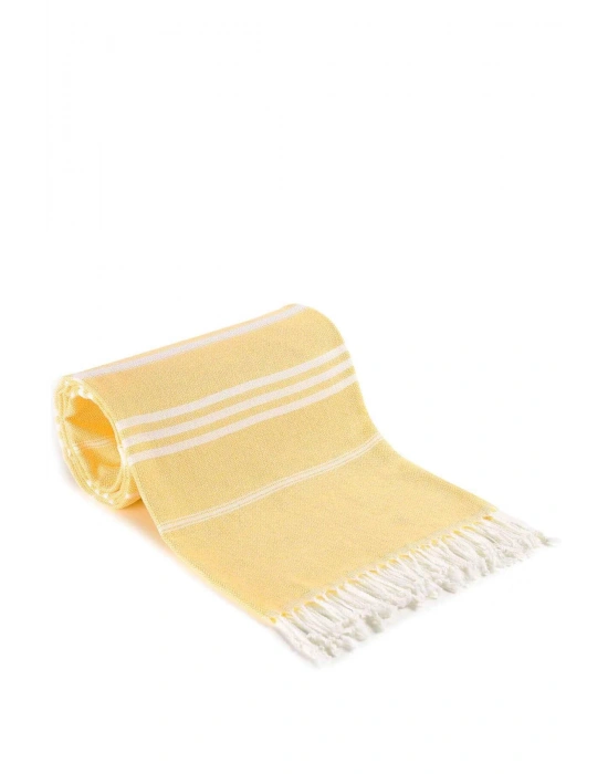 Summer Wind Soft %100 Pamuk Peştemal 100x180 cm Sarı
