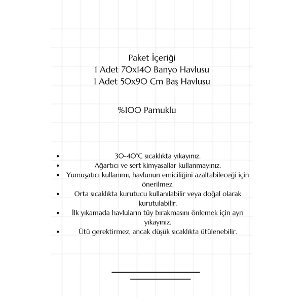 Bicomi Ultra Emici & Hızlı Kuruyan (Quick-Dry) %100 Pamuklu 2’li Banyo Havlu Seti – Mavi