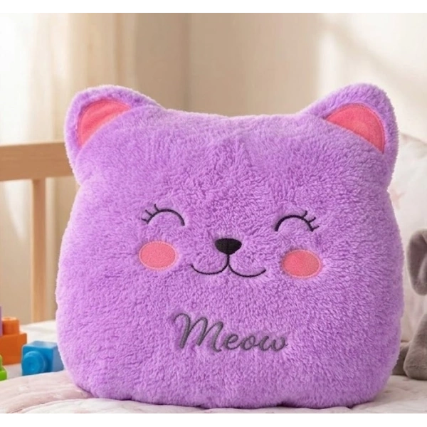 Meav Yumuşak Dokulu Antialerjik Uyku Arkadaşı & Dekoratif Kedi Yastık