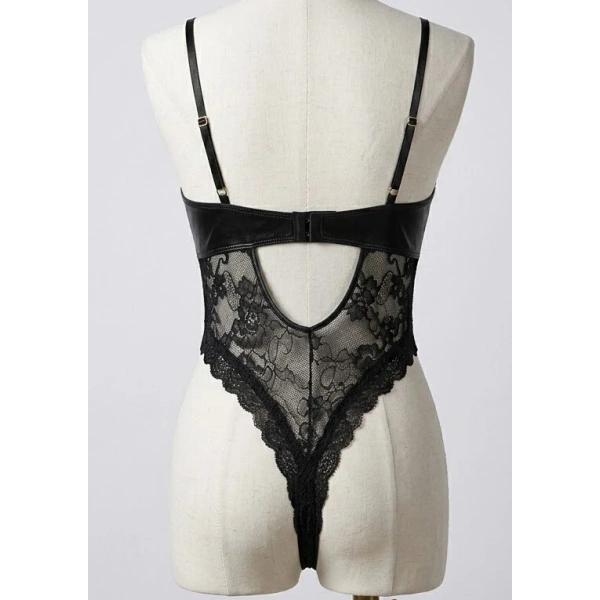 Bicomi Midnight Lace: Vücut Hatlarını Şekillendiren İp Detaylı Fantezi Body