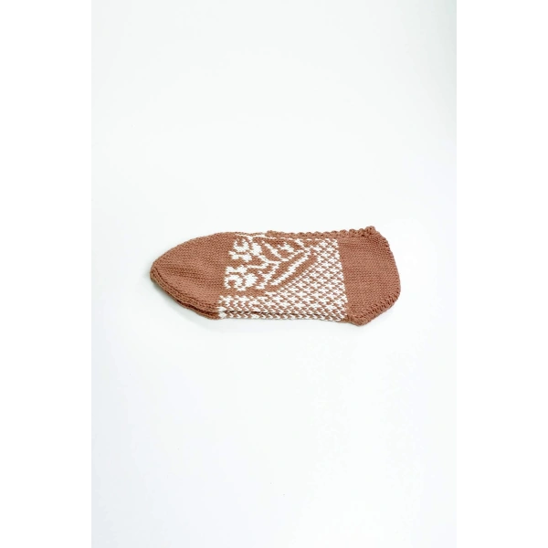 biçomi 2 Çift El Örgüsü Kışlık Şık Kadın Yün Patik Set 10