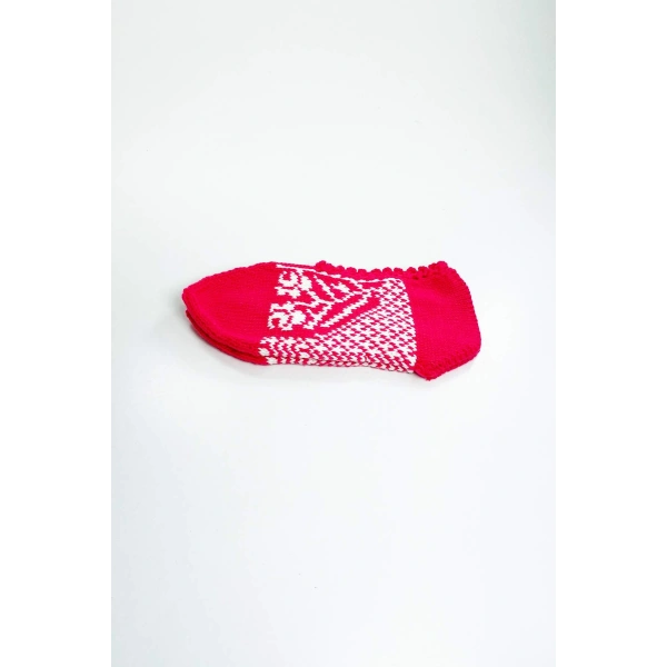 biçomi 2 Çift El Örgüsü Kışlık Şık Kadın Yün Patik Set 12