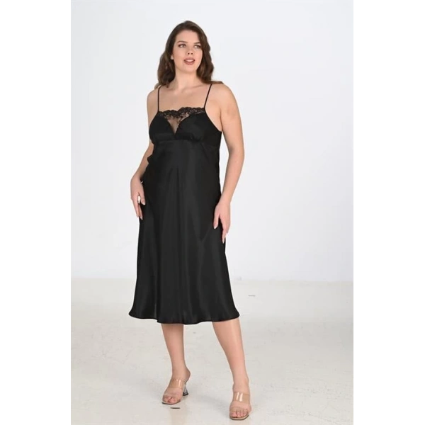 Bicomi 2li Siyah Sabahlık Takımı Bigsize 6221