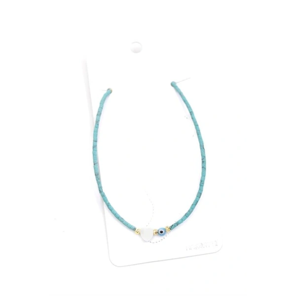 biçomi Afgan Boncuk Halhal - Su Yeşili