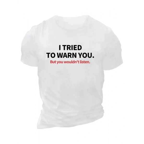 Biçomi Baskılı Oversize Bisiklet Yaka T-shirt - Beyaz