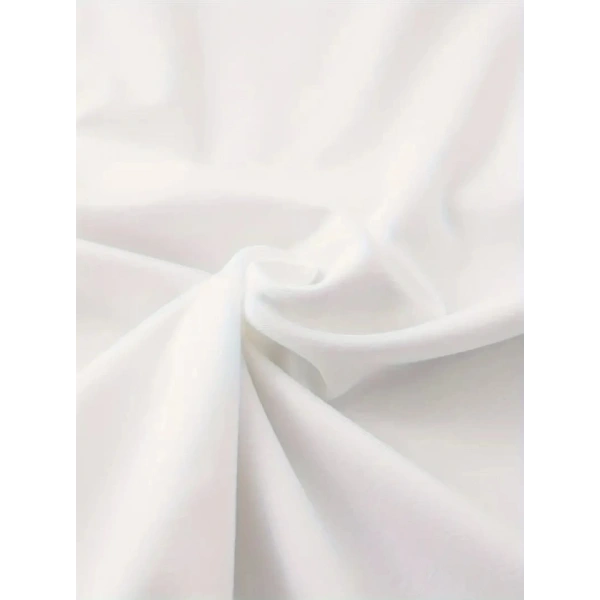 Biçomi Baskılı Oversize Bisiklet Yaka T-shirt - Beyaz