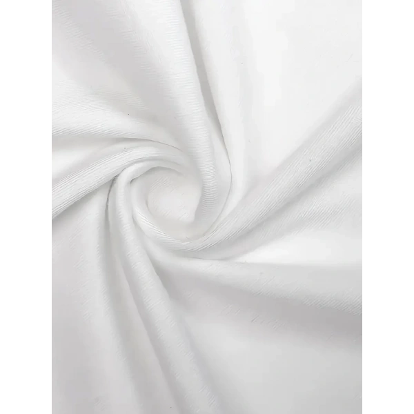 Biçomi Baskılı Oversize Bisiklet Yaka T-shirt - Beyaz