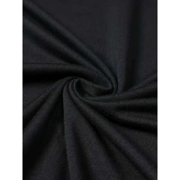 Biçomi Baskılı Oversize Bisiklet Yaka T-shirt - Siyah