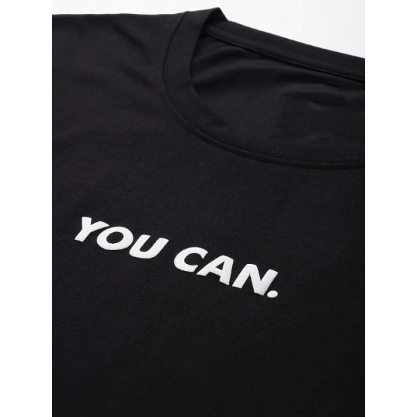 Biçomi Baskılı Oversize T-shirt - Siyah