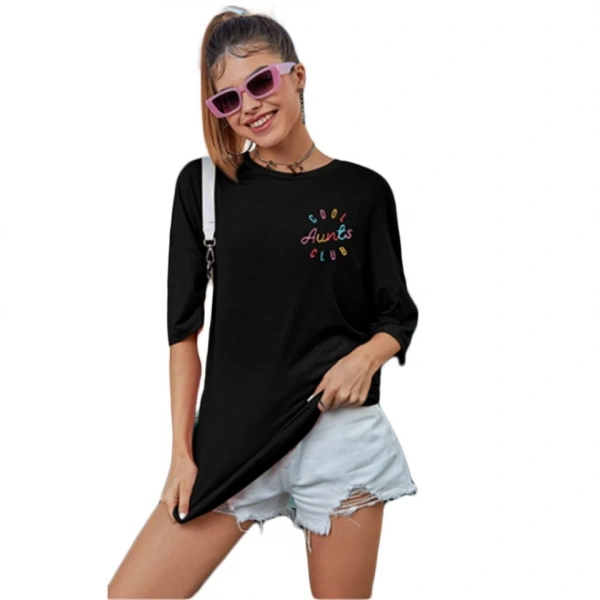Biçomi Baskılı T-shirt - Siyah