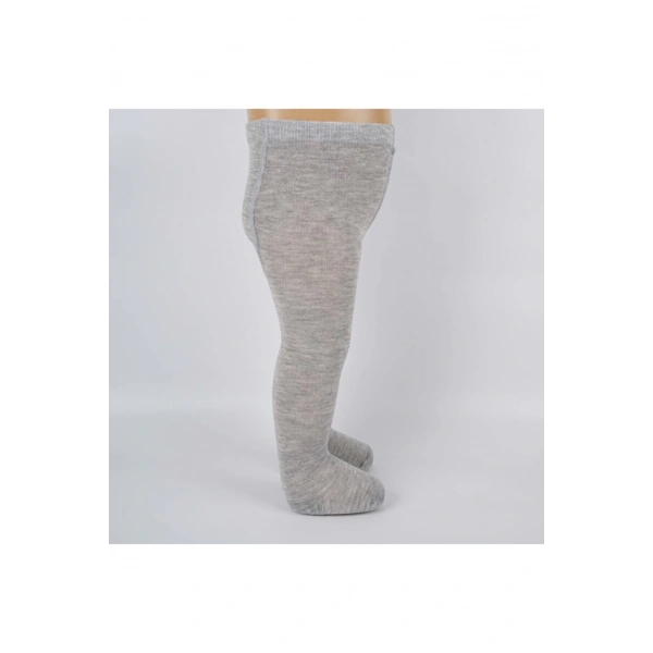 biçomi Bebek Pamuklu Külotlu Çorap Gri