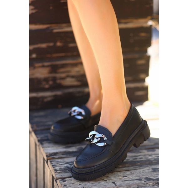 BİÇOMİ Biga Siyah Cilt  Ayakkabı