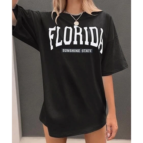 Biçomi Bisiklet Yaka Baskılı T-shirt - Siyah
