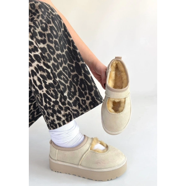 BİÇOMİ Carren Bej Süet Bot