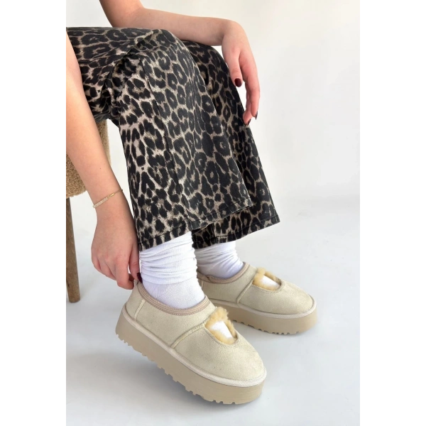 BİÇOMİ Carren Bej Süet Bot