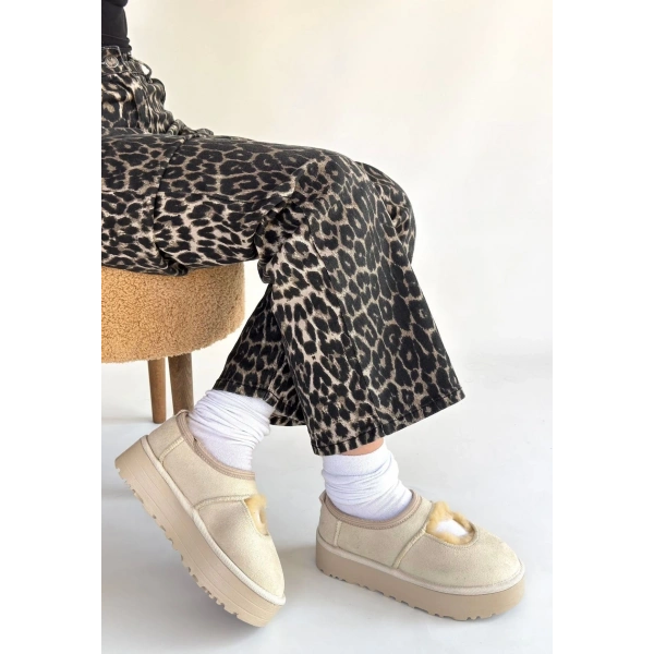 BİÇOMİ Carren Bej Süet Bot