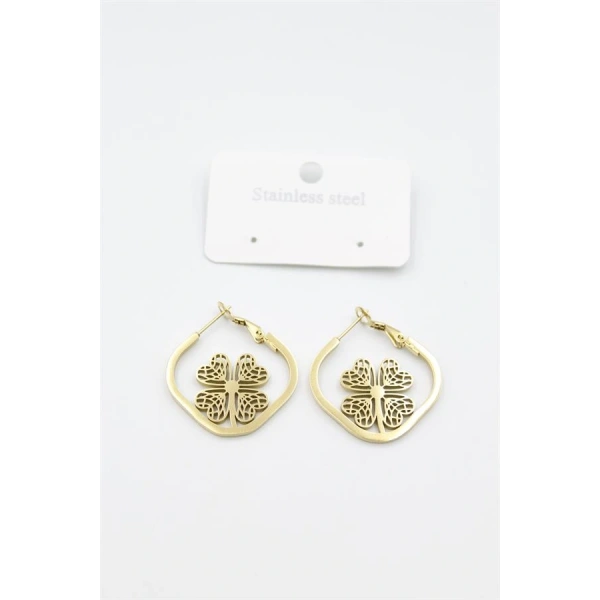 biçomi Çiçek Küpe - Altın