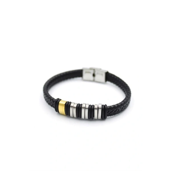 biçomi Deri Erkek Bileklik - ÇOK RENKLİ