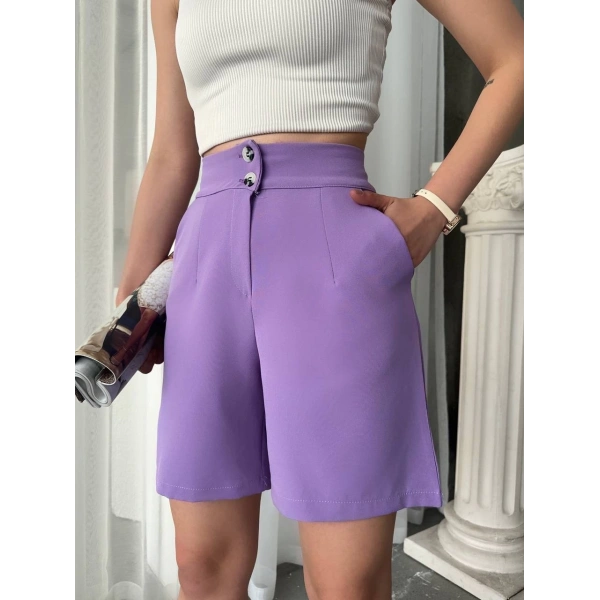 BİÇOMİ Düğmeli şort mdl24326