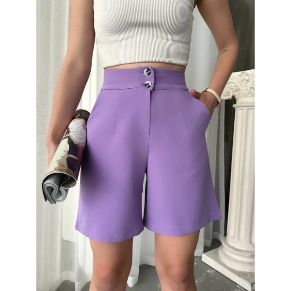 BİÇOMİ Düğmeli şort mdl24326